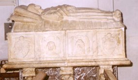 Sarcofago di Laura Rosso Ignoto artista di bottega lauranesca palermitana della fine del sec. XV, riproducente il sarcofago di Laura Rosso.